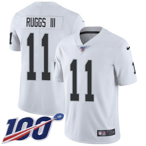 Nike Raiders #11 Henry Ruggs III White Youth Stitched NFL 100th Season Vapor Untouchable Limited Jersey